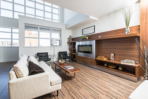 interior arrow media room