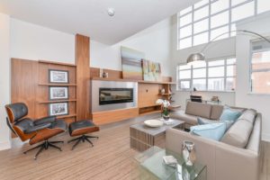 702 Arrow Lofts firplace