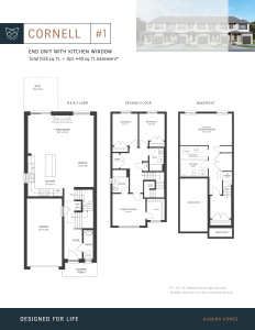 Fox Crossing Floor Plans Cornell 1